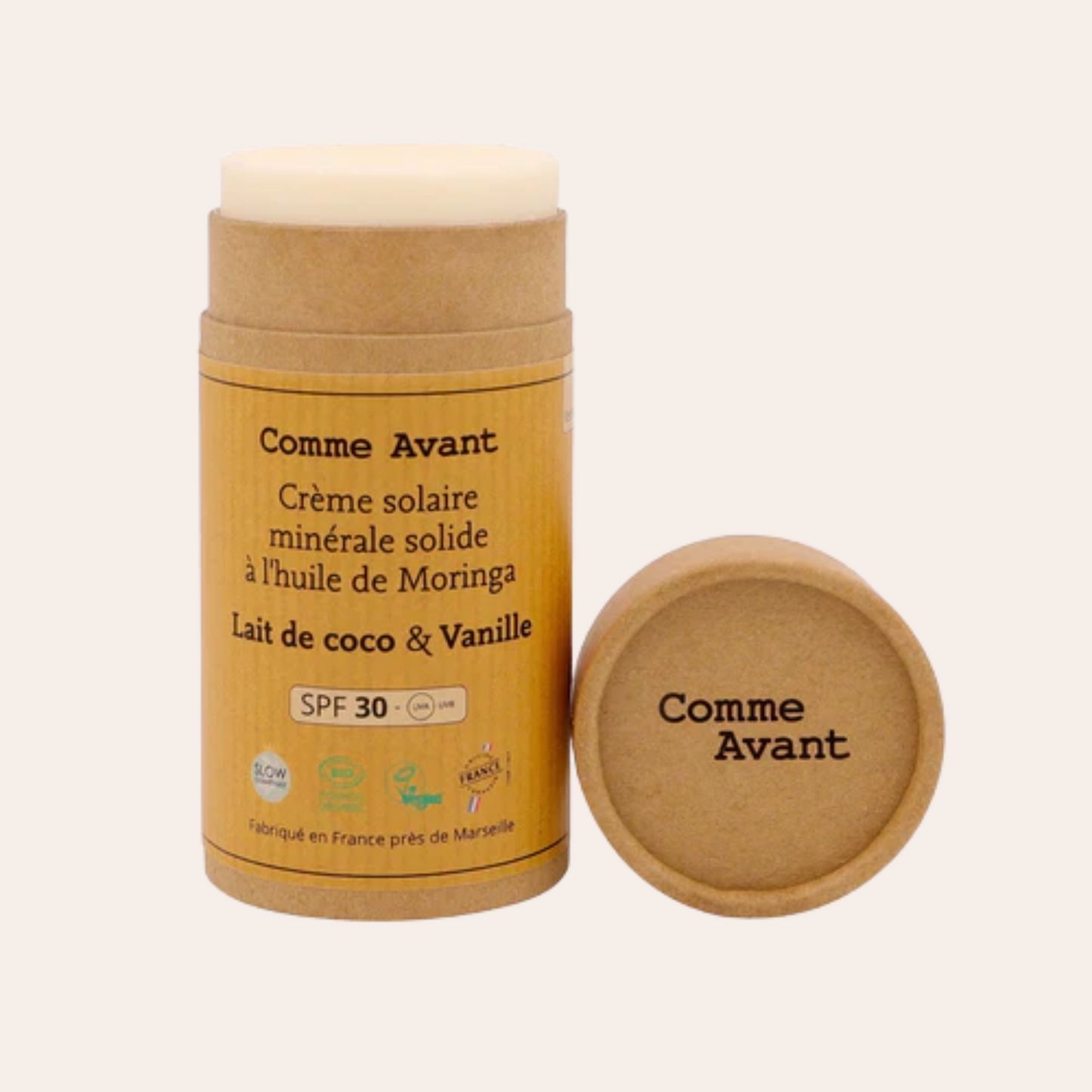 Solid mineral sunscreen with Moringa oil - SPF 30