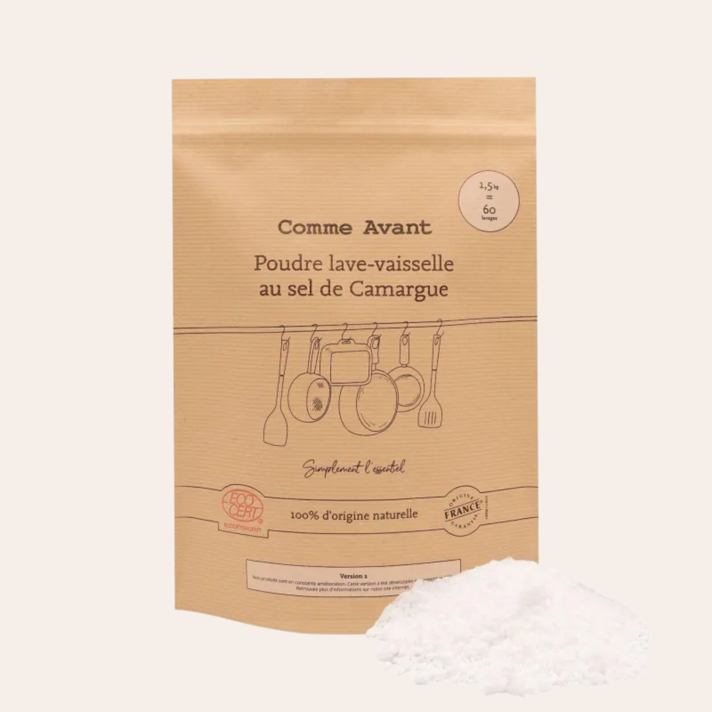 Poudre lave-vaisselle au sel de Camargue 1.5kg