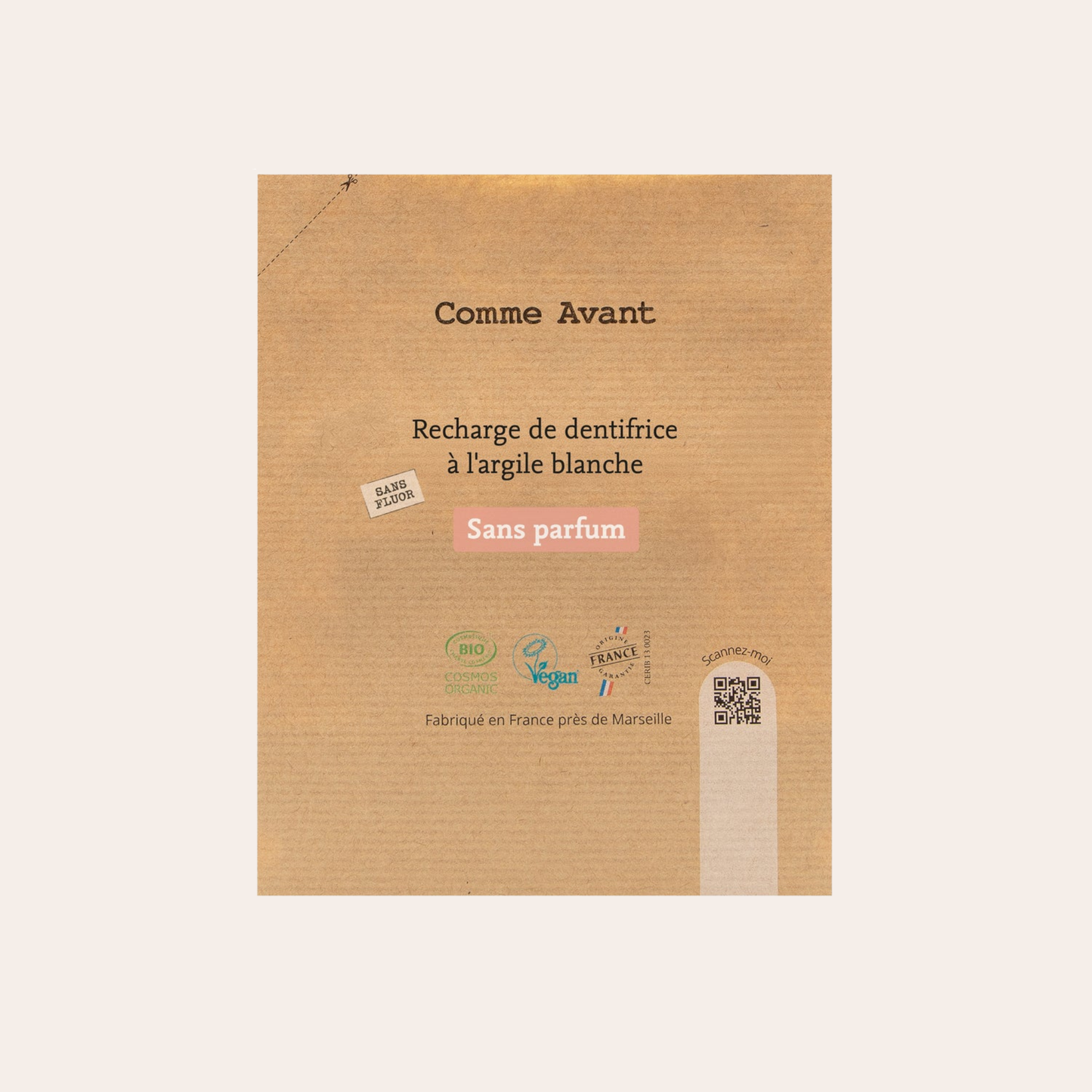 White clay toothpaste