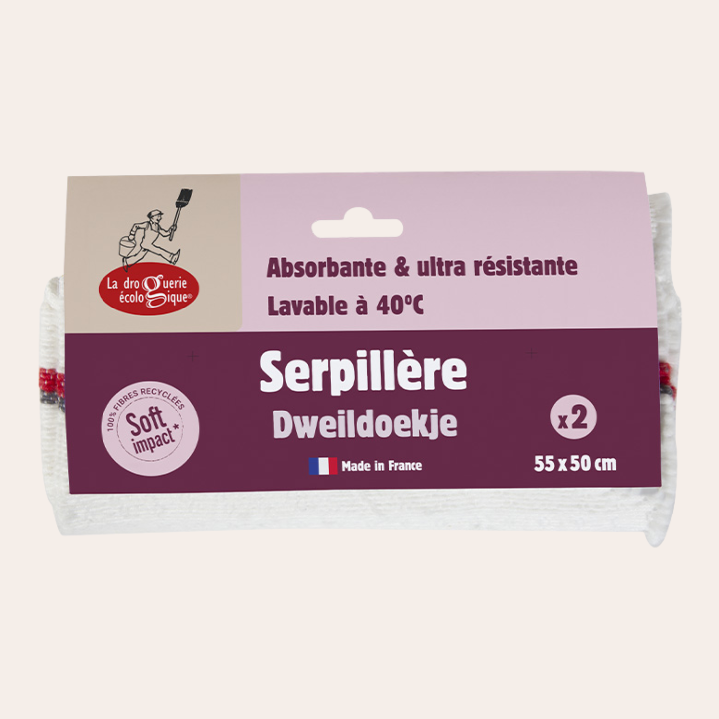 Gerecycleerde vezelmop