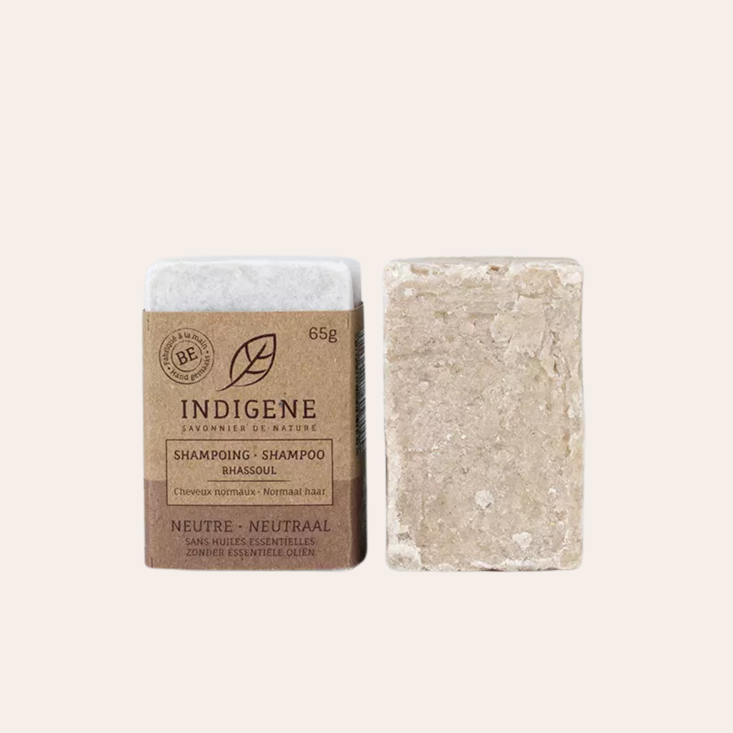 Rhassoul shampoo voor normaal haar zonder essentiële oliën.