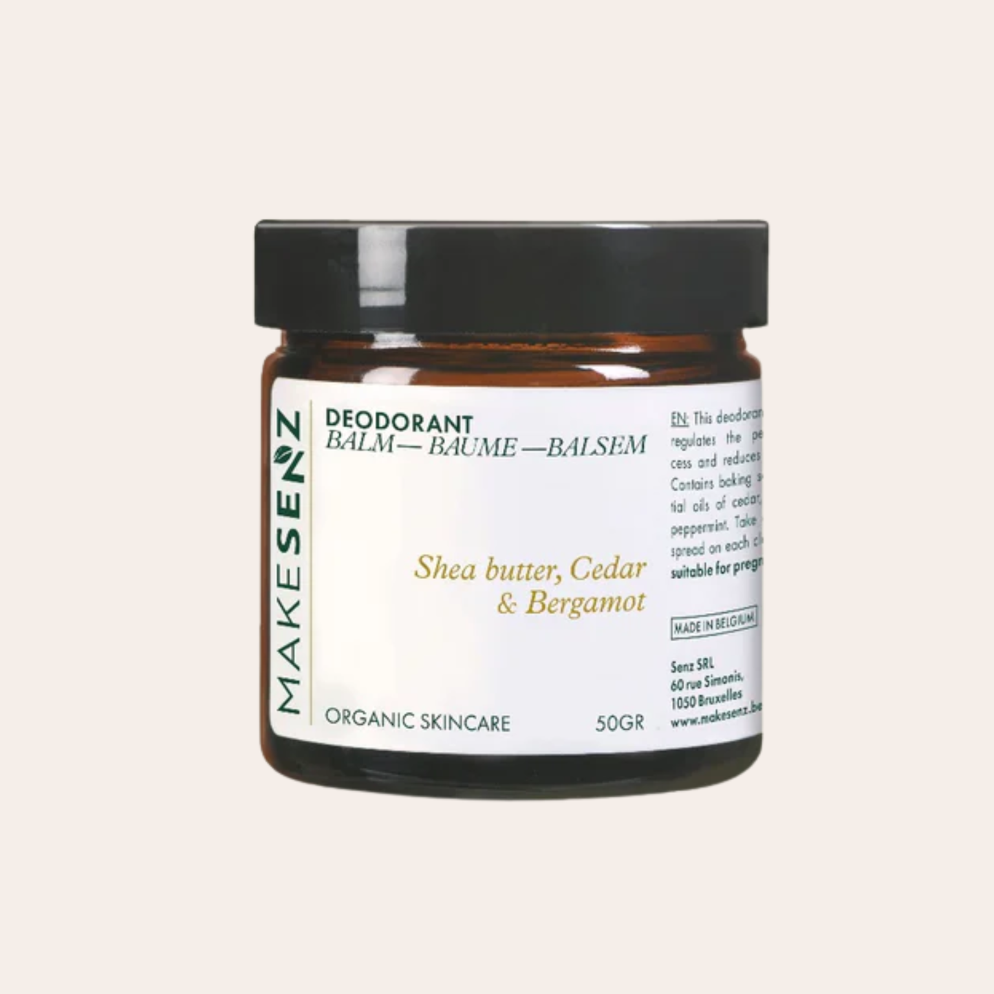 Deodorantbalsem - shea, ceder, bergamot