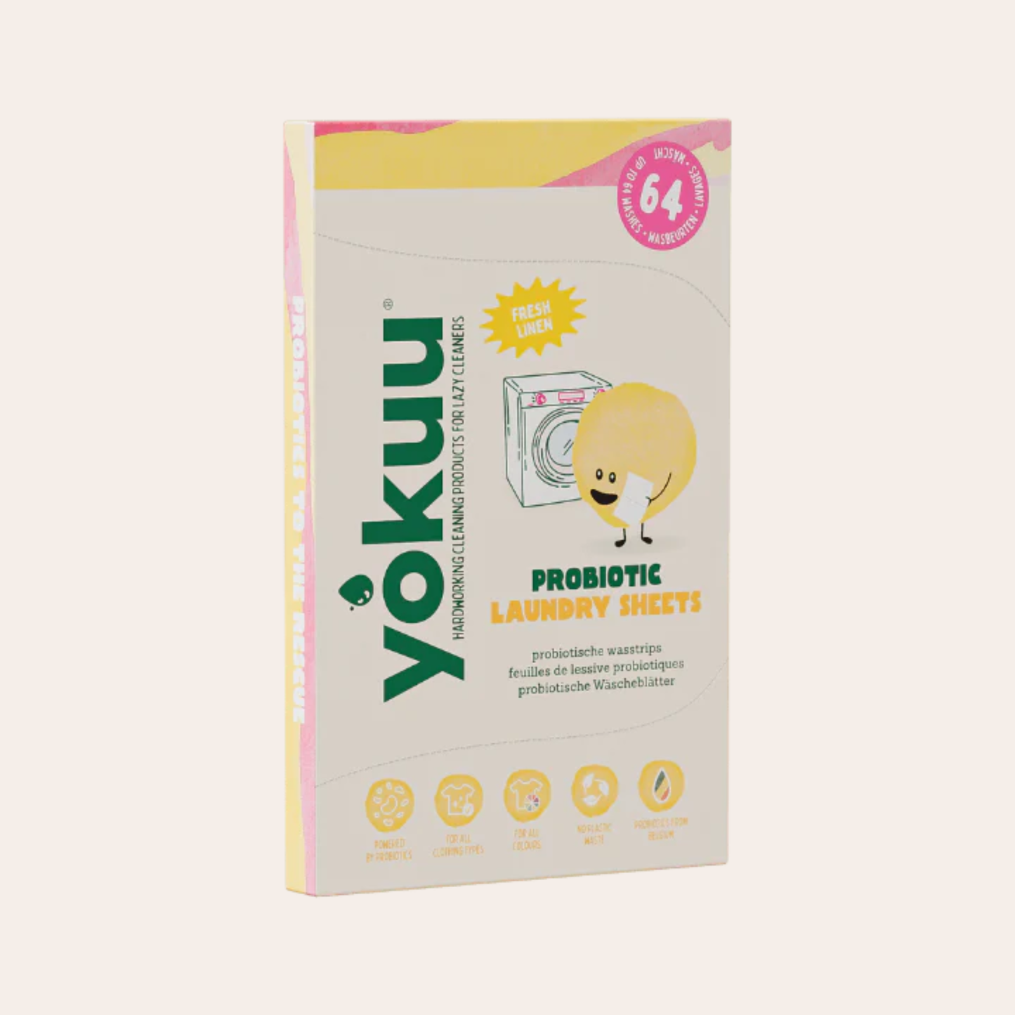 Probiotic laundry sheets