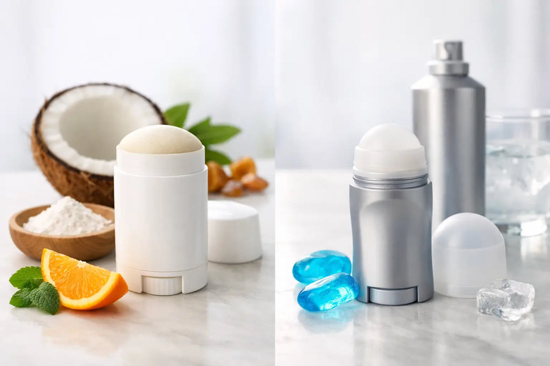 Natural deodorant vs antiperspirant