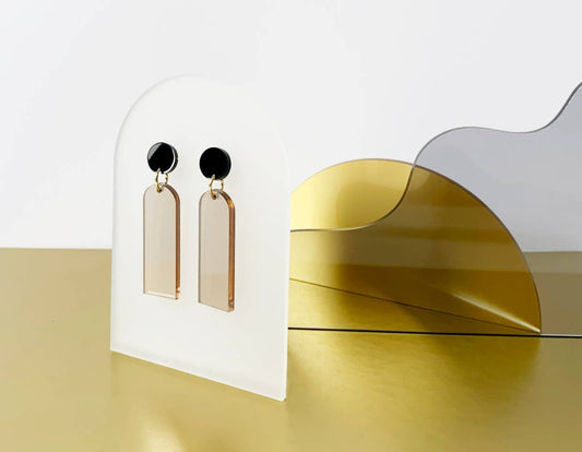 Boucles d'oreilles en plastique recyclé CUPOLAS