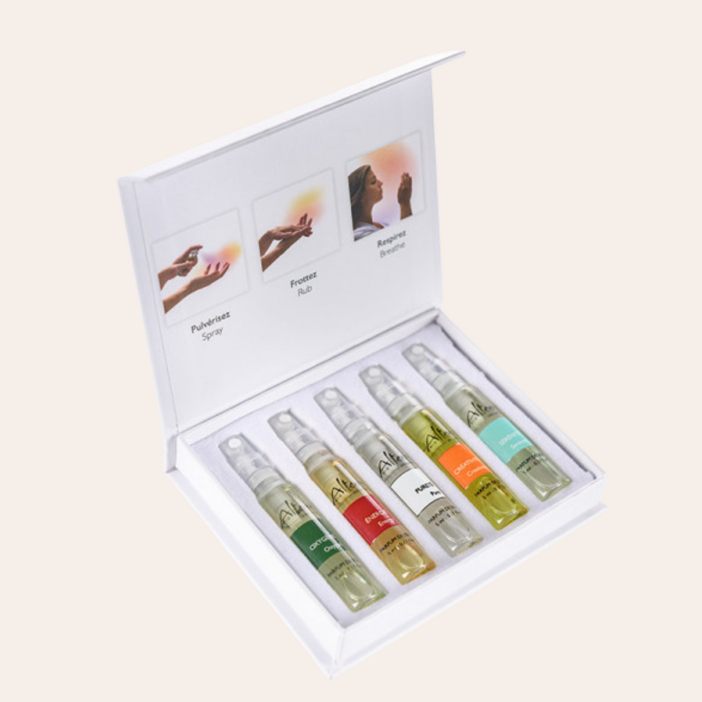 Altearah doos - 5 huidverzorgingsgeuren 5ml