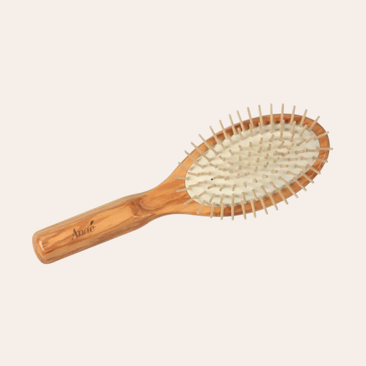 Brosse pour tous types de cheveux avec picots en bois