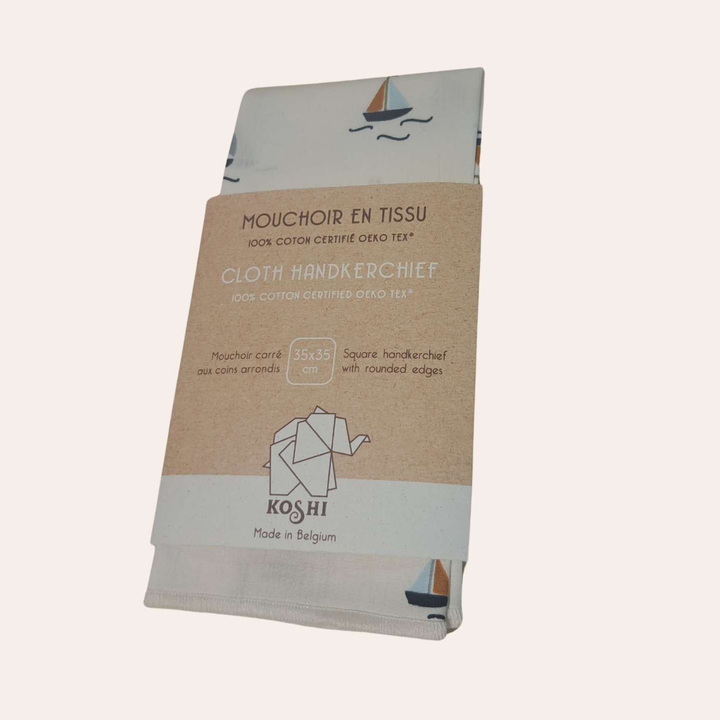 Stoffen zakdoek 35x35cm