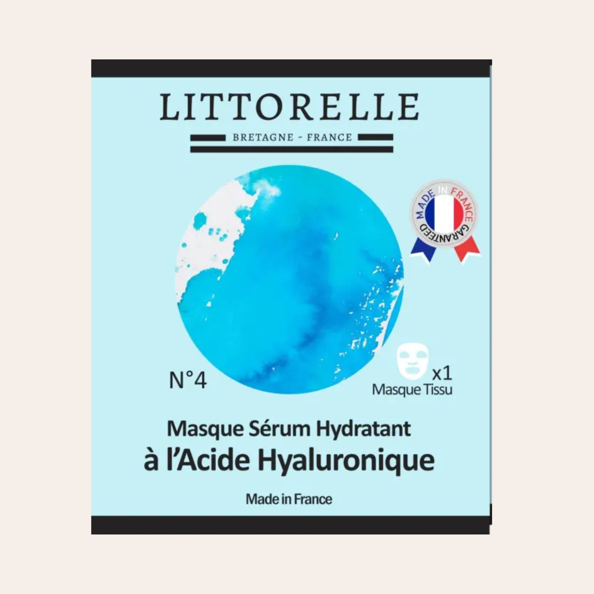 Masque sérum hydratant à l'acide hyaluronique