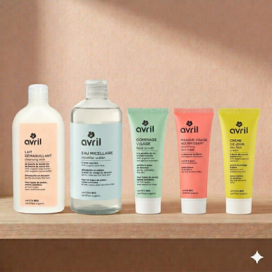 Biologische routine april voor de gevoelige huid