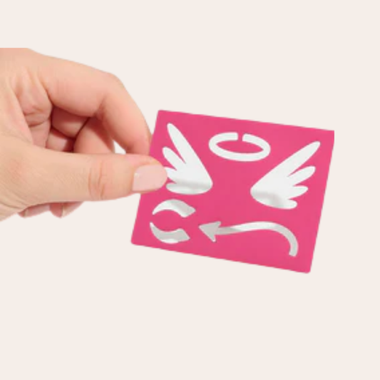 Engel en demon stencil