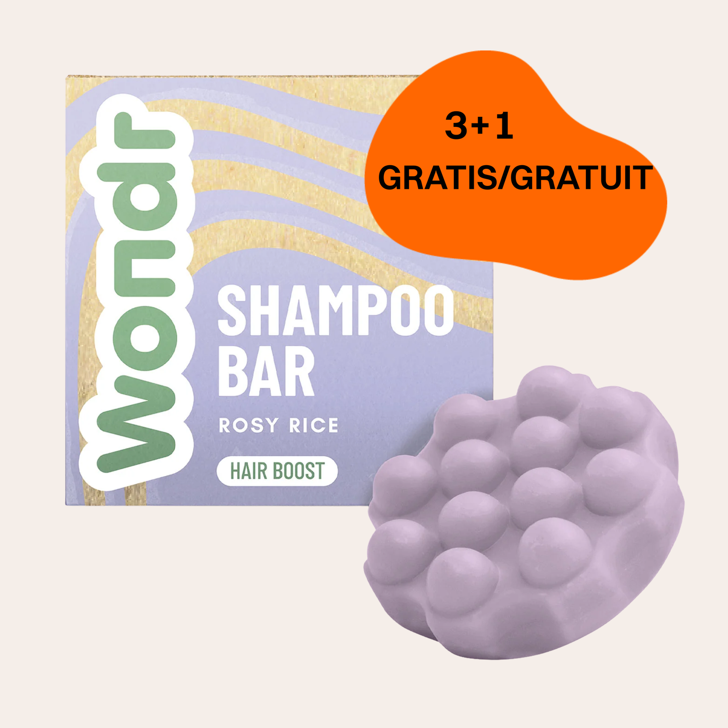 Vaste shampoo - Roze rijst